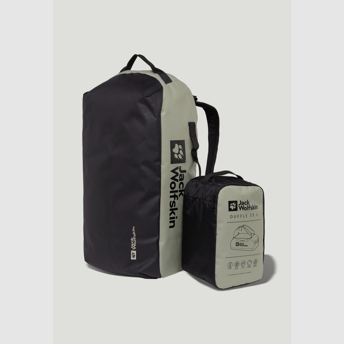 JACK WOLFSKIN All-in Duffle 35 Sportowy i podróżny plecak Miętowy Liść