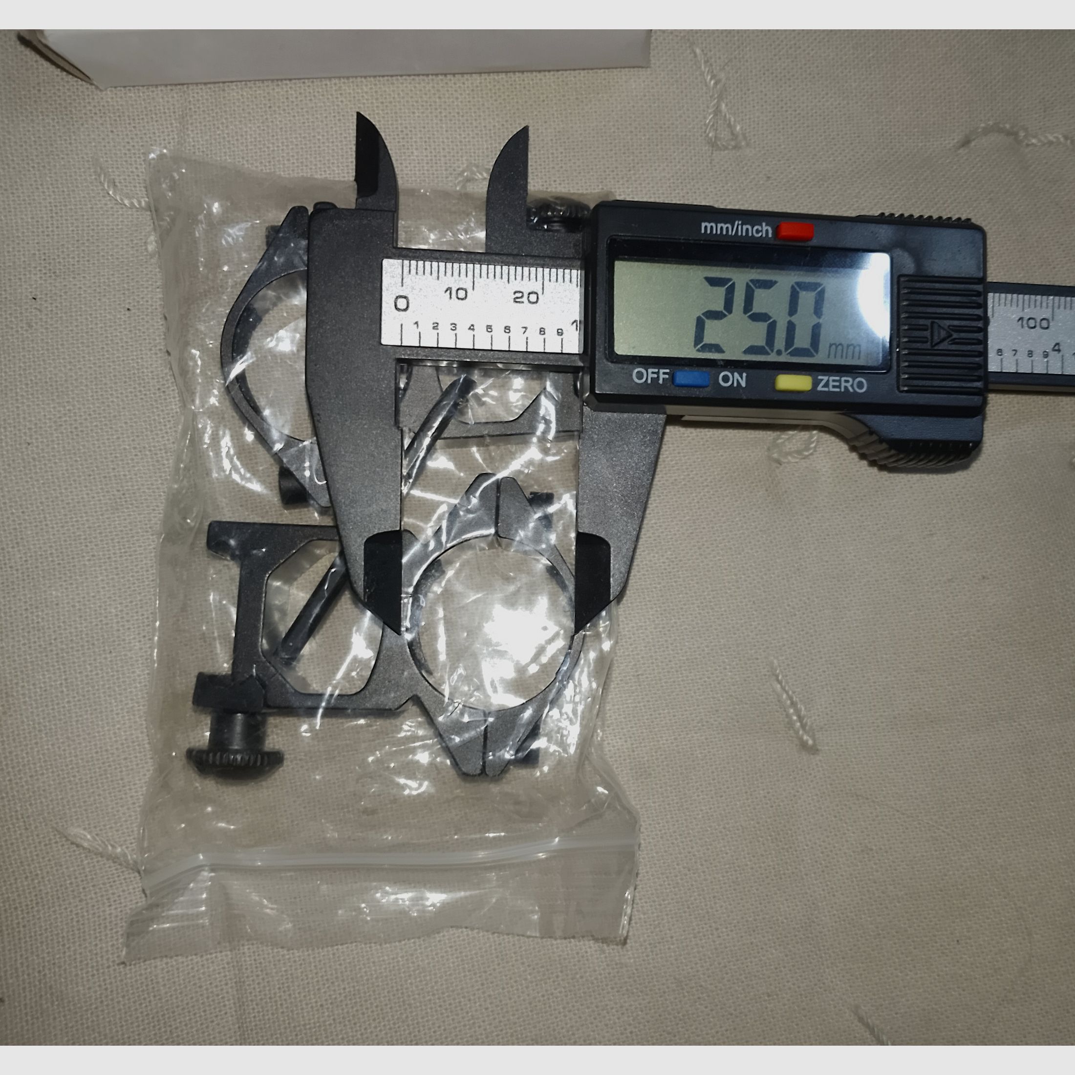 Neue Zielfernrohrmontageringe 25mm Durchmesser Scope Mount für Picatinny 21mm Rail