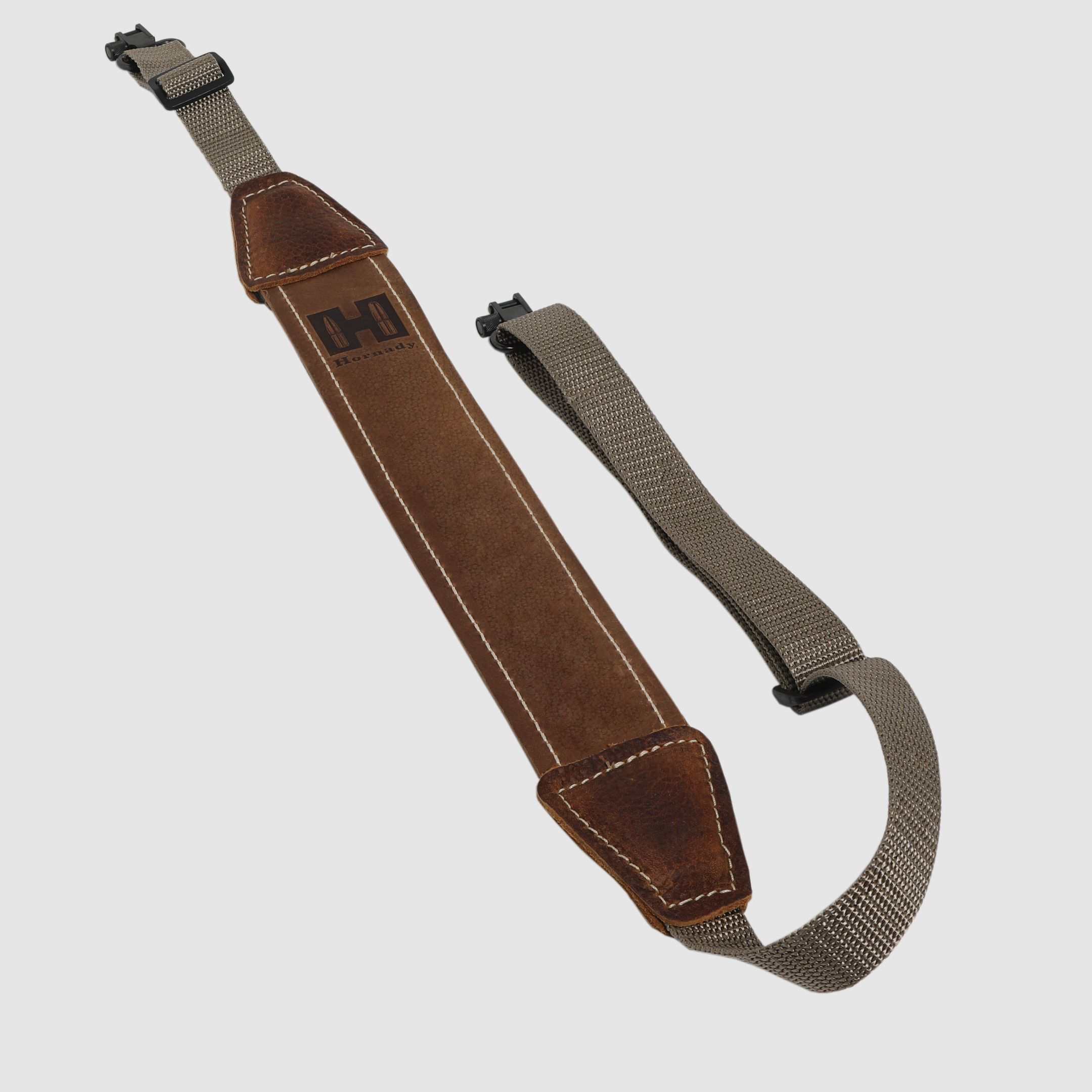 Hornady Universal Gewehrriemen Leder/Nylon – inkl. Riemenbügel – Braun
