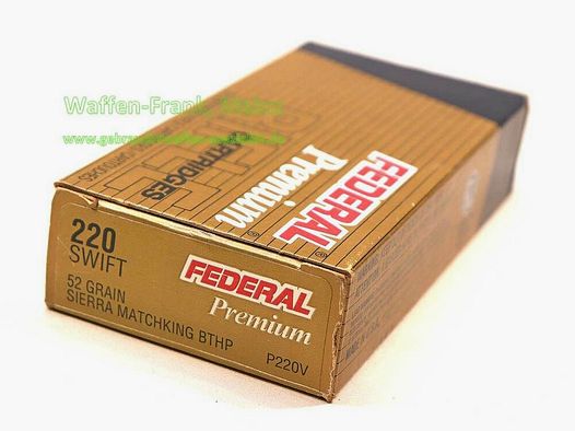 Federal / USA Geweerpatronen Premium .220 Swift