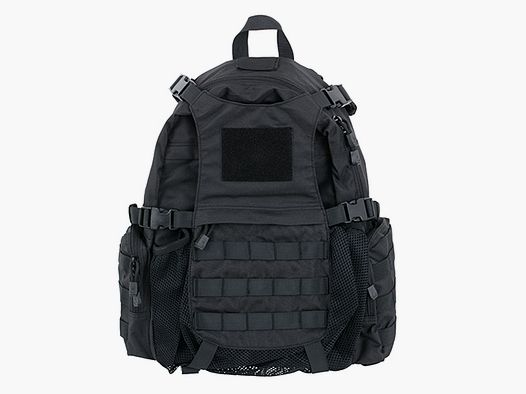 Tactical backpack with helmet pocket - BLACK [8FIELDS]