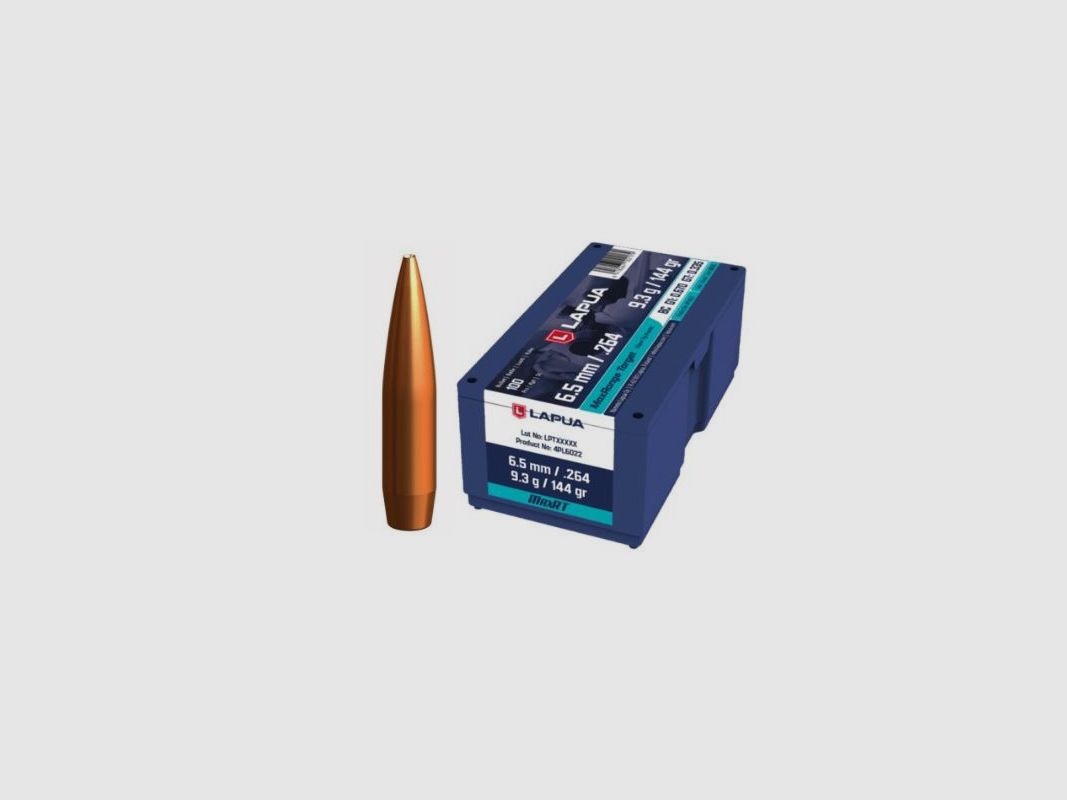 LAPUA GESCHOSSE CAL6,5 144GR OTM MAXRT