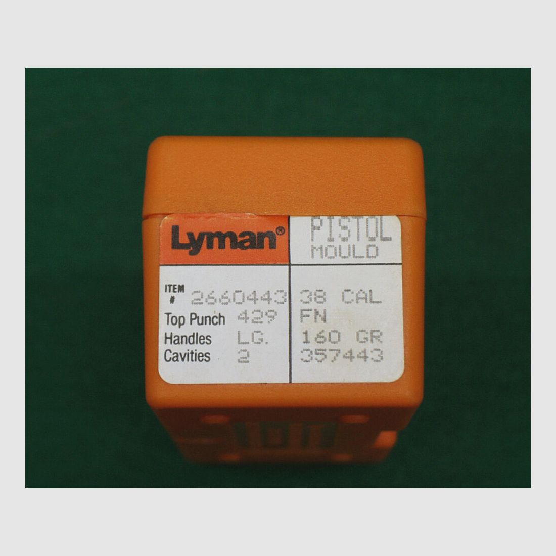 Lyman  Mold Cal.38