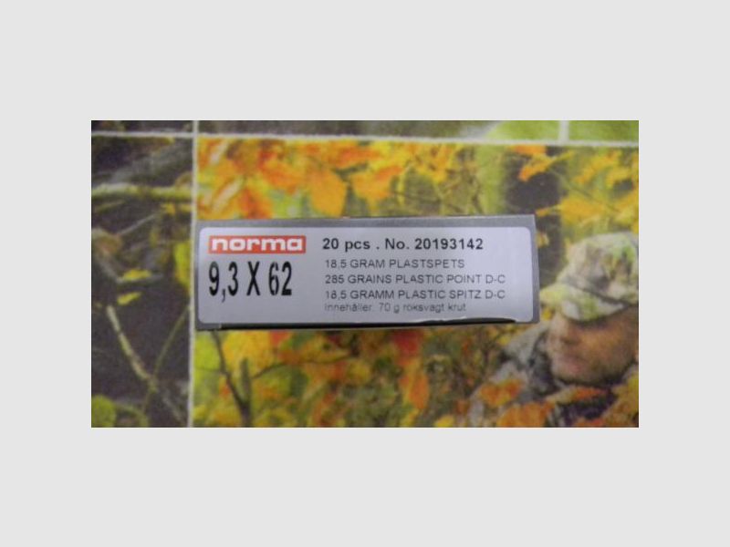 Norma Plastic Point 9,3x62 285 grains, Bild 2 von 4