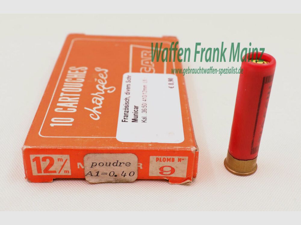 French, various Municar .36/50/.410/12mm