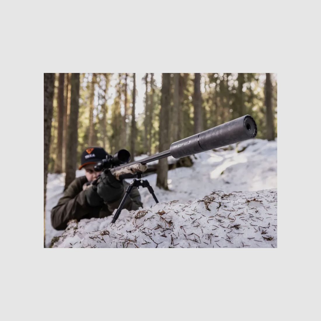 Tikka Optisup Hunt Schalldämpfer, M14x1, max. Kal. .30, Polyfade Tungsten S584213090, Bild 6 von 6