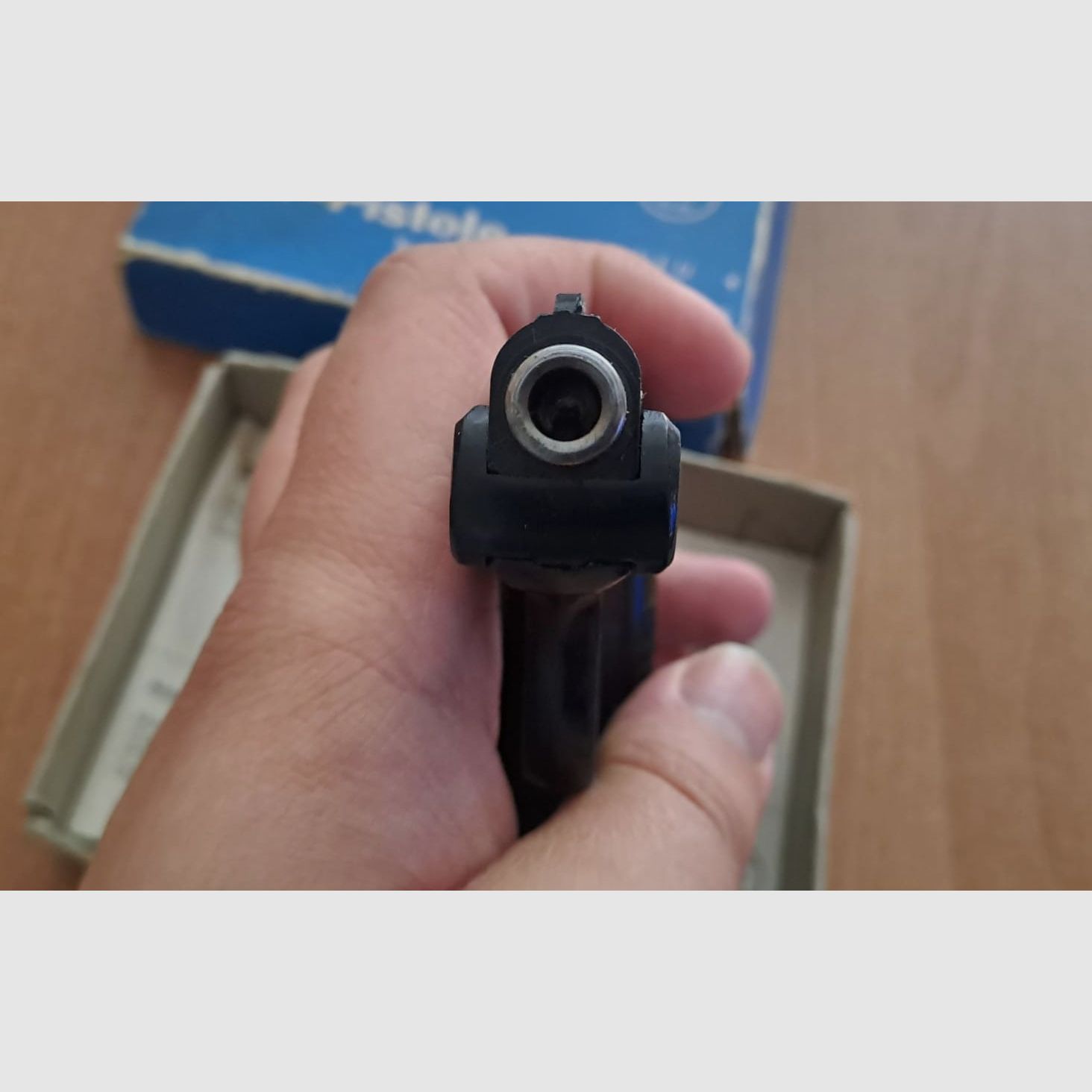 Seltene Rhöner SM 110A Kal. 8 mm Knall im PTB 45-69 von 1971! Mit OVP!