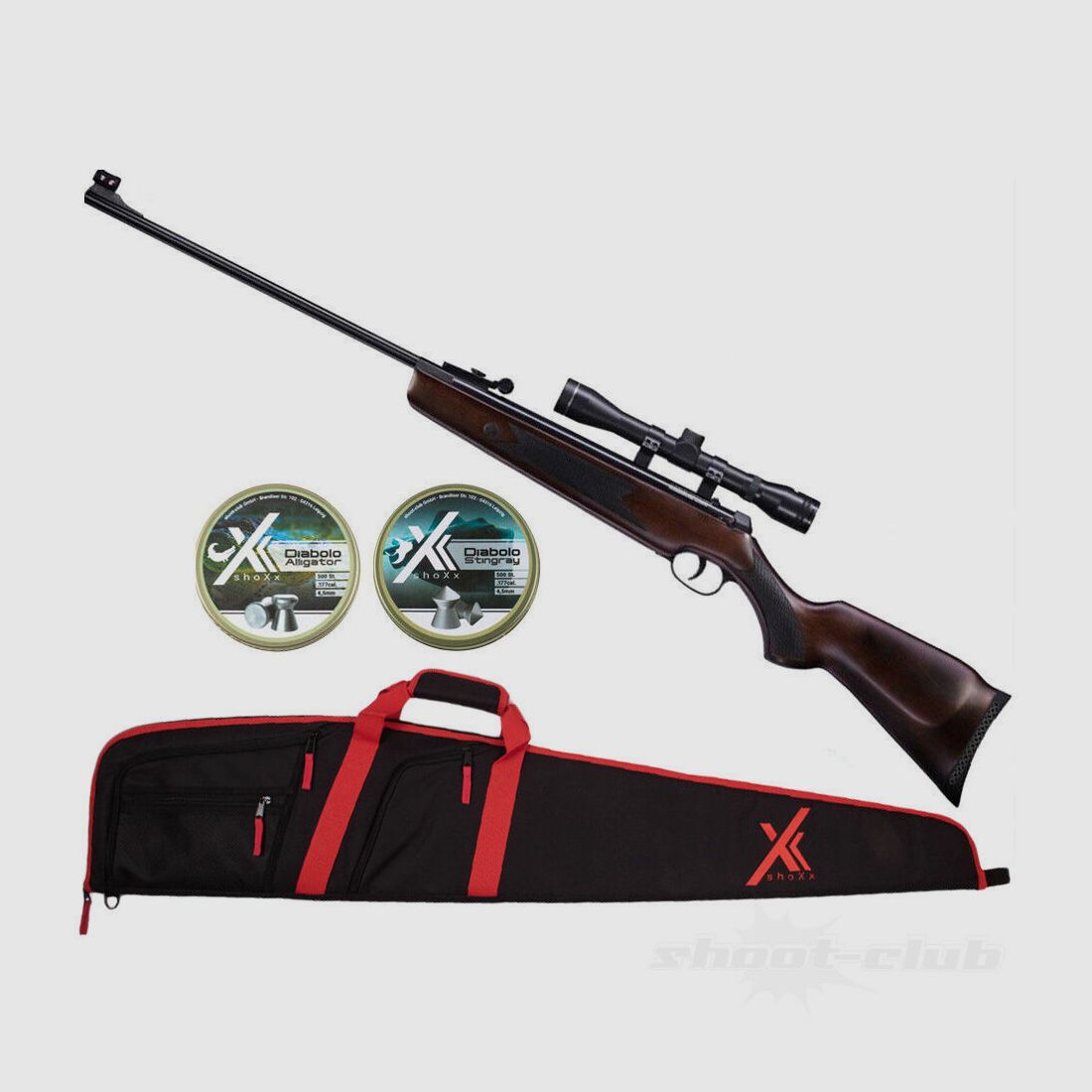 Hämmerli Hämmerli Hunter Force 600 4,5mm Diabolos Futteral - Set