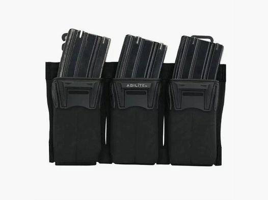 Agilite Pincer PLACARD Triple 5.56 Mag Pouch Schwarz – Placard für 3 Magazine 5.56