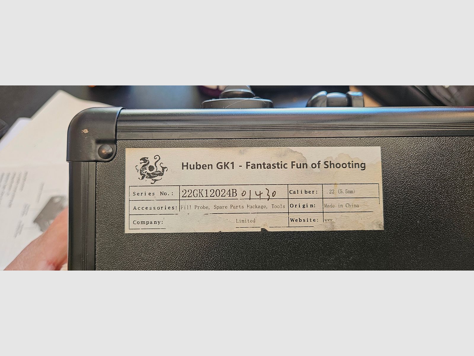 Huben Gk1 van GoGun met accessoires