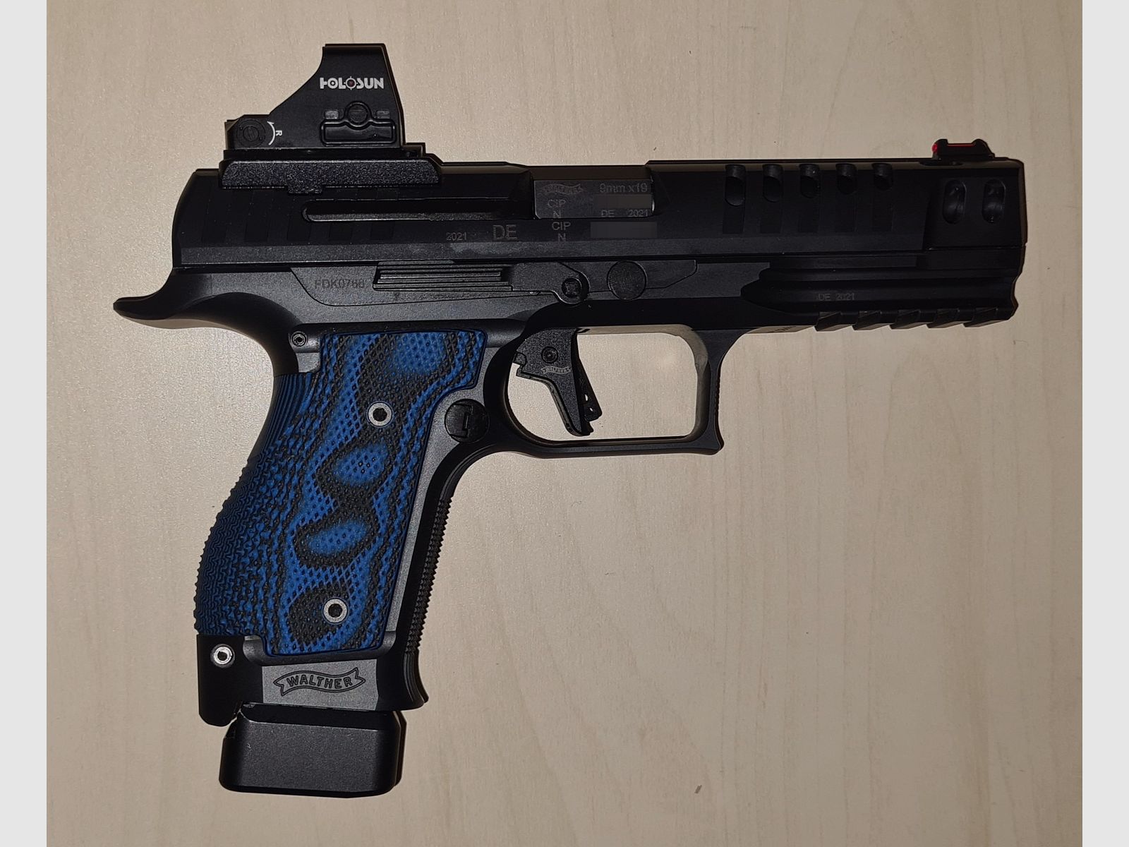 Walther Q5 Match SF, 9mm Luger, mit Rotpunkt Holosun