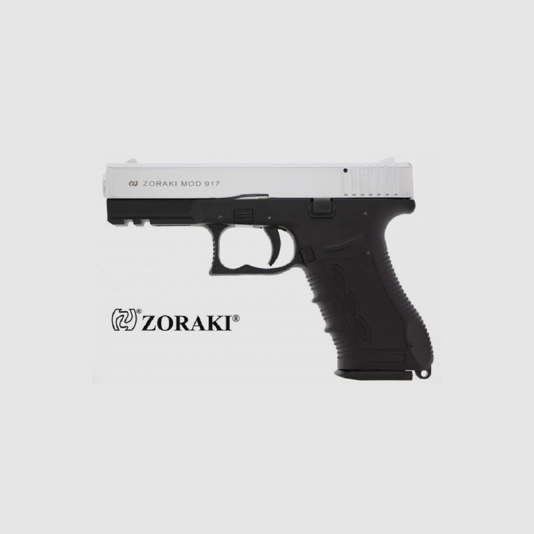Buchner Zoraki 917 Chrome 9mm PAK Gas & Signal Weapons