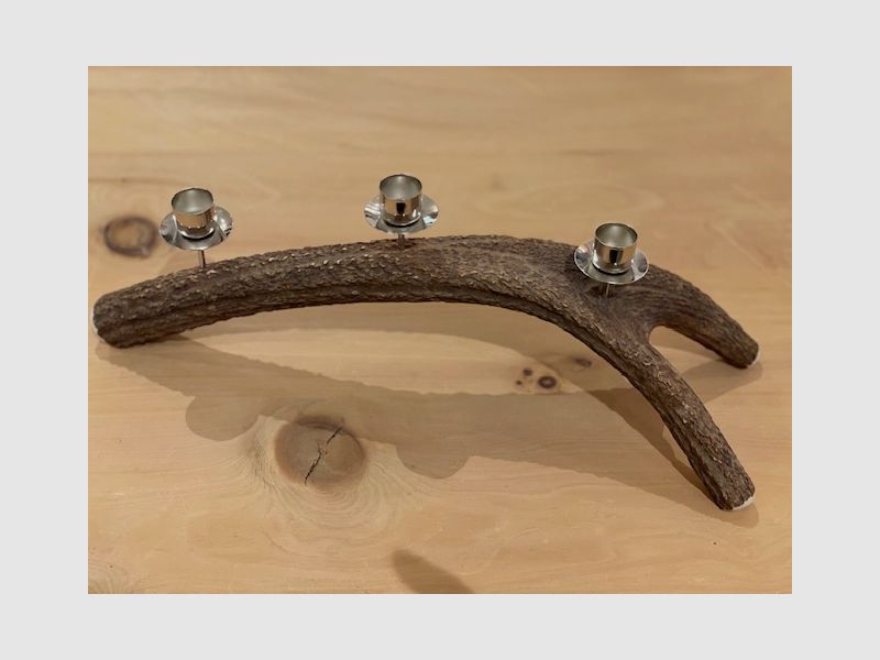 Kerzenständer aus Hirschhorn