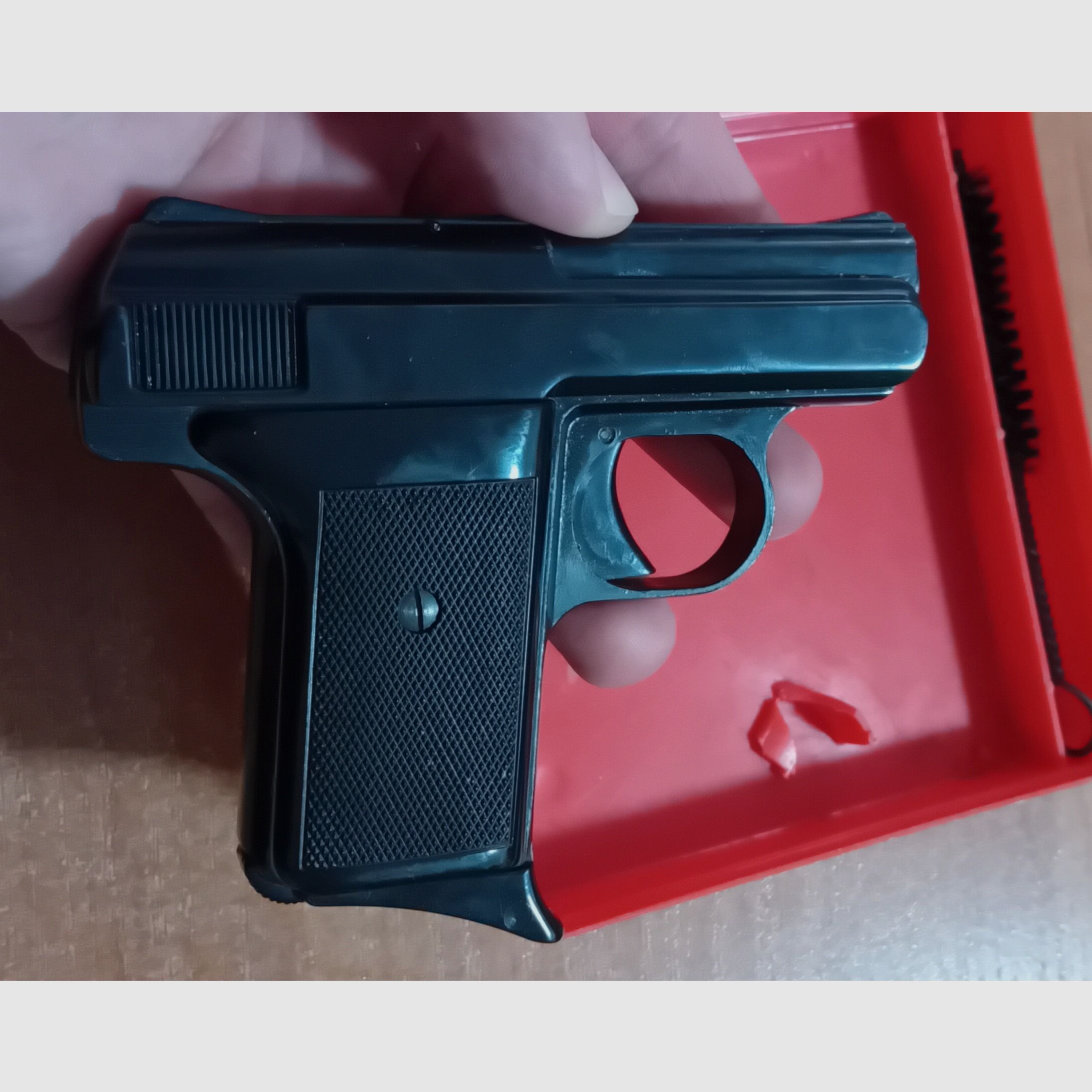 Alte Reck Gaspistole P6s im Kaliber 8 mm Knall/ PTB 78 in OVP!