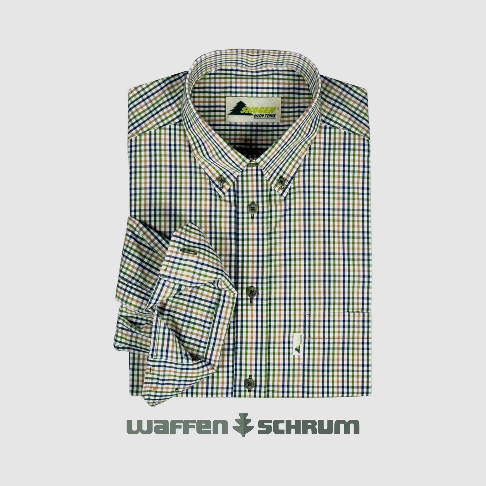 Skogen Hemd Button Down Natur / Bunt