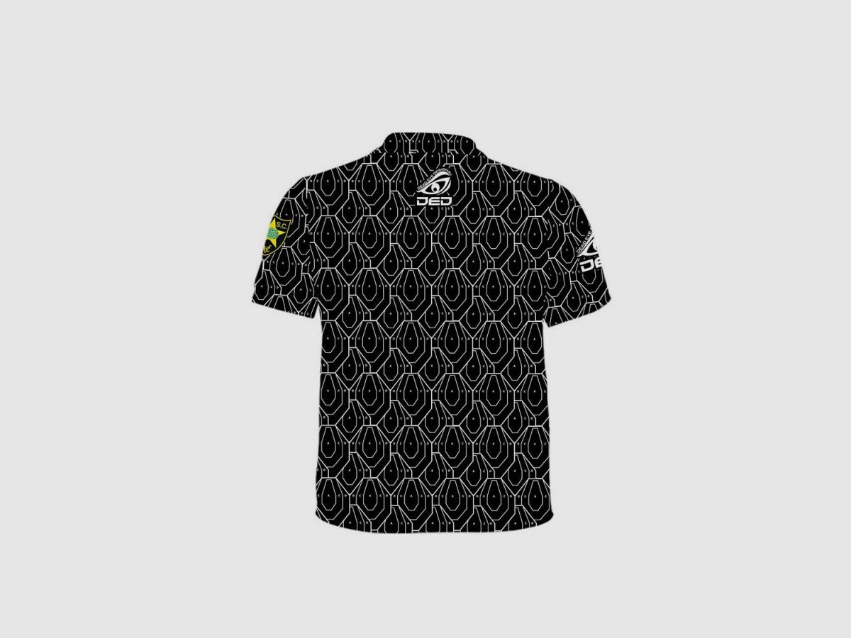 DED Black IPSC Target T-Shirt, size: 6XL, Custom Name: No Name, Clothes type: Regular (Men), image 2 sur 3