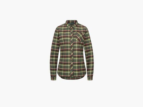 Blaser Damen Bluse Charlotte Oliv/Rot Kariert