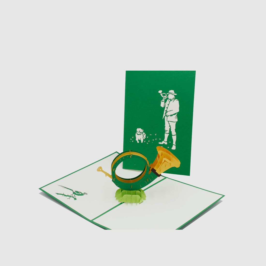 Karta Pop-Up "Róg myśliwski"