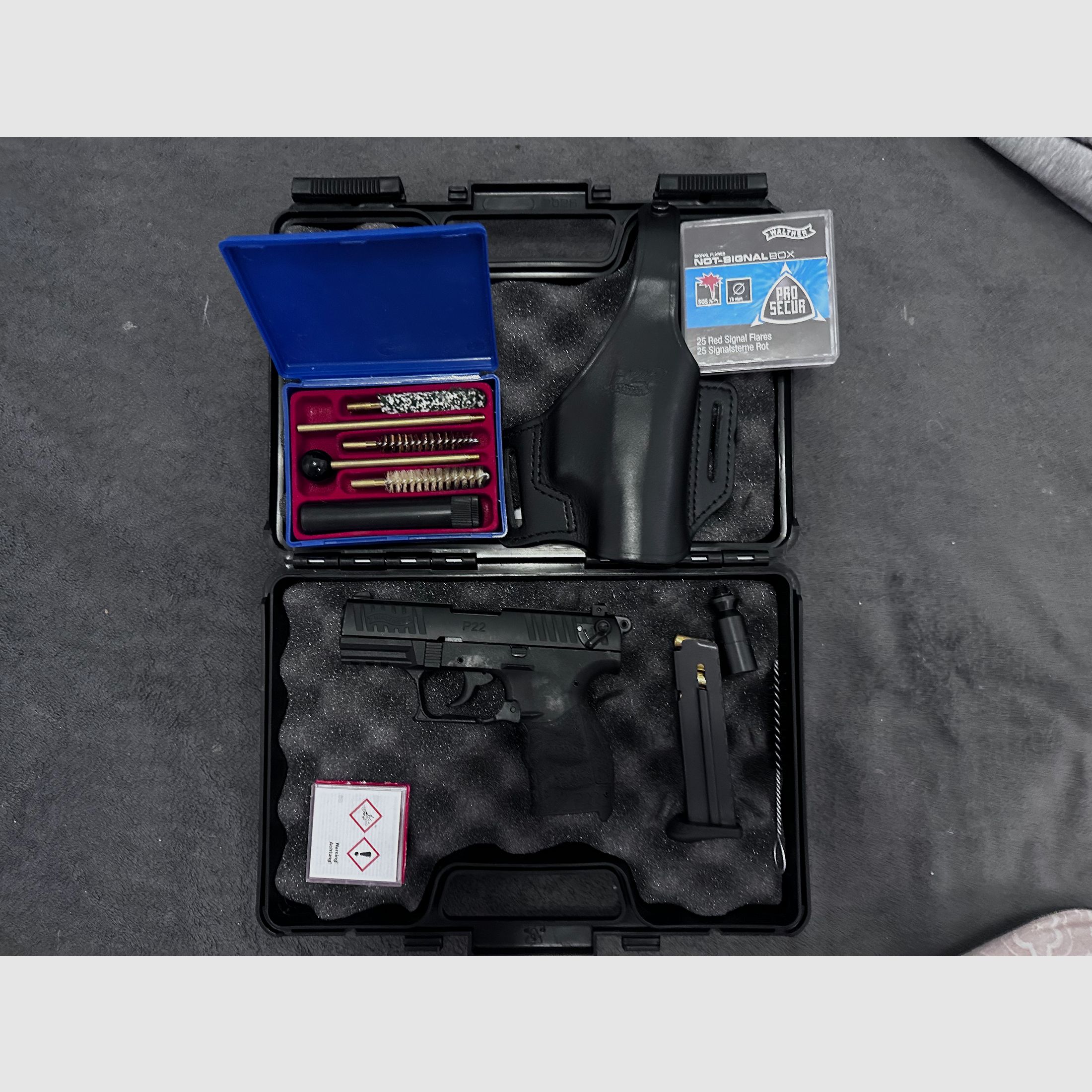 Walter P22Q mit viel Zubehör Preis nur HEUTE 65€