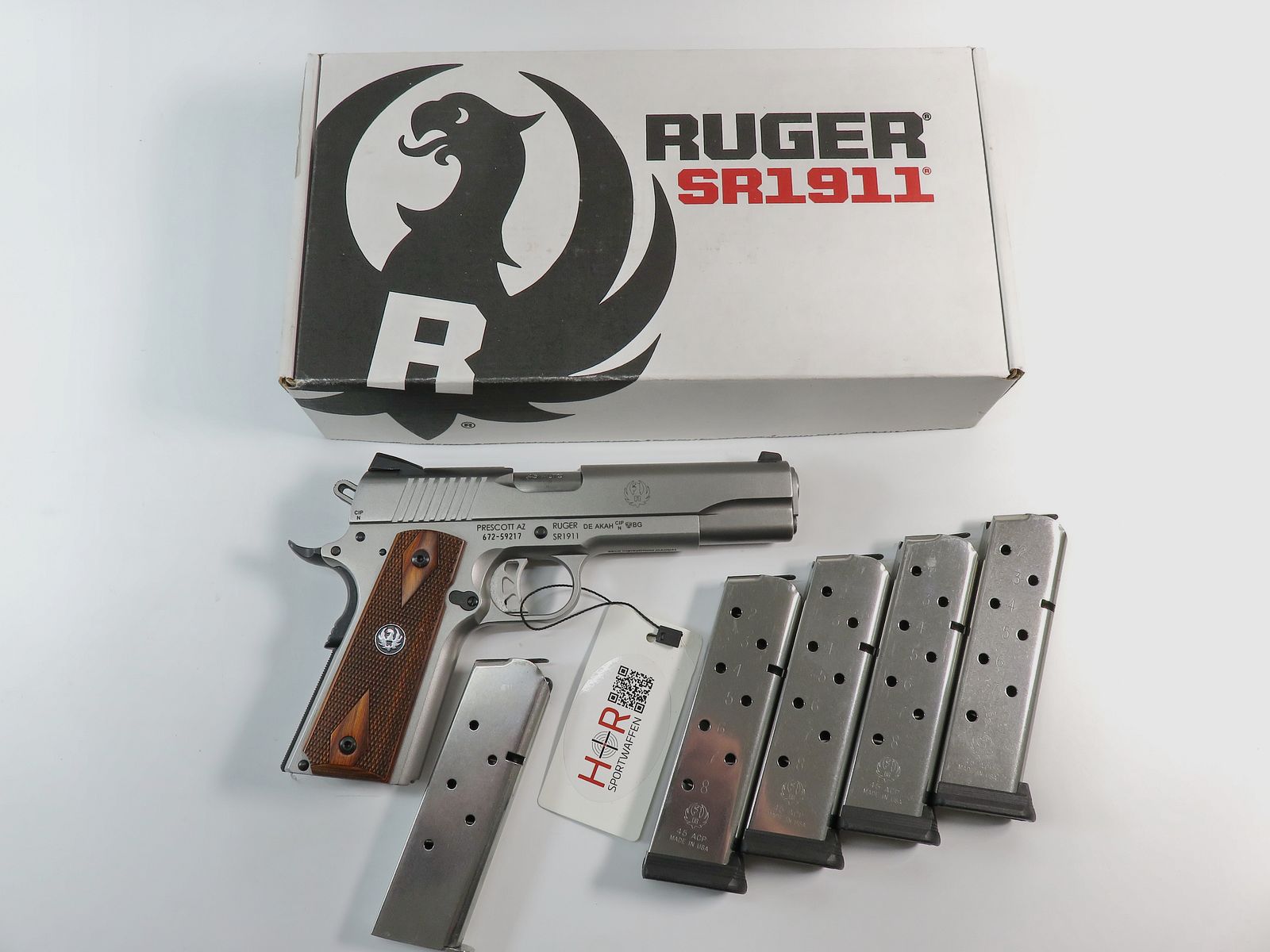 Ruger SR1911 Kaliber .45 Auto | 5 Original-Magazine | Neuwertig