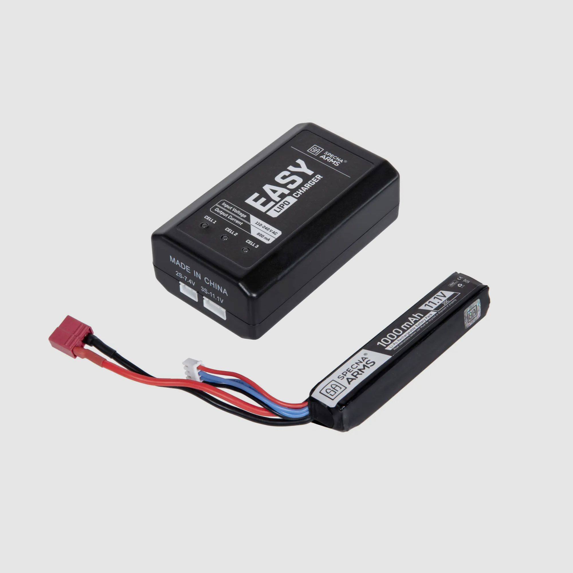 EASY-Ladegerät und 3S 11,1 V 1000mAH LiPo Akku Stick-Type 20C LIPO