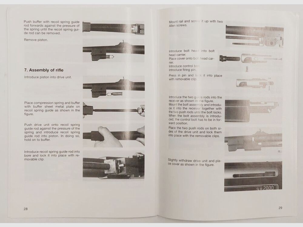 Heckler&Koch manuale d'uso Heckler & Koch HK SLB2000, tedesco e inglese