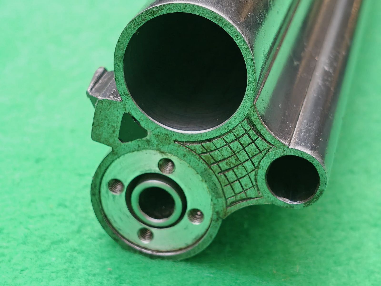 Simson Suhl drilling with insert barrel / Schmidt & bands on swivel mount