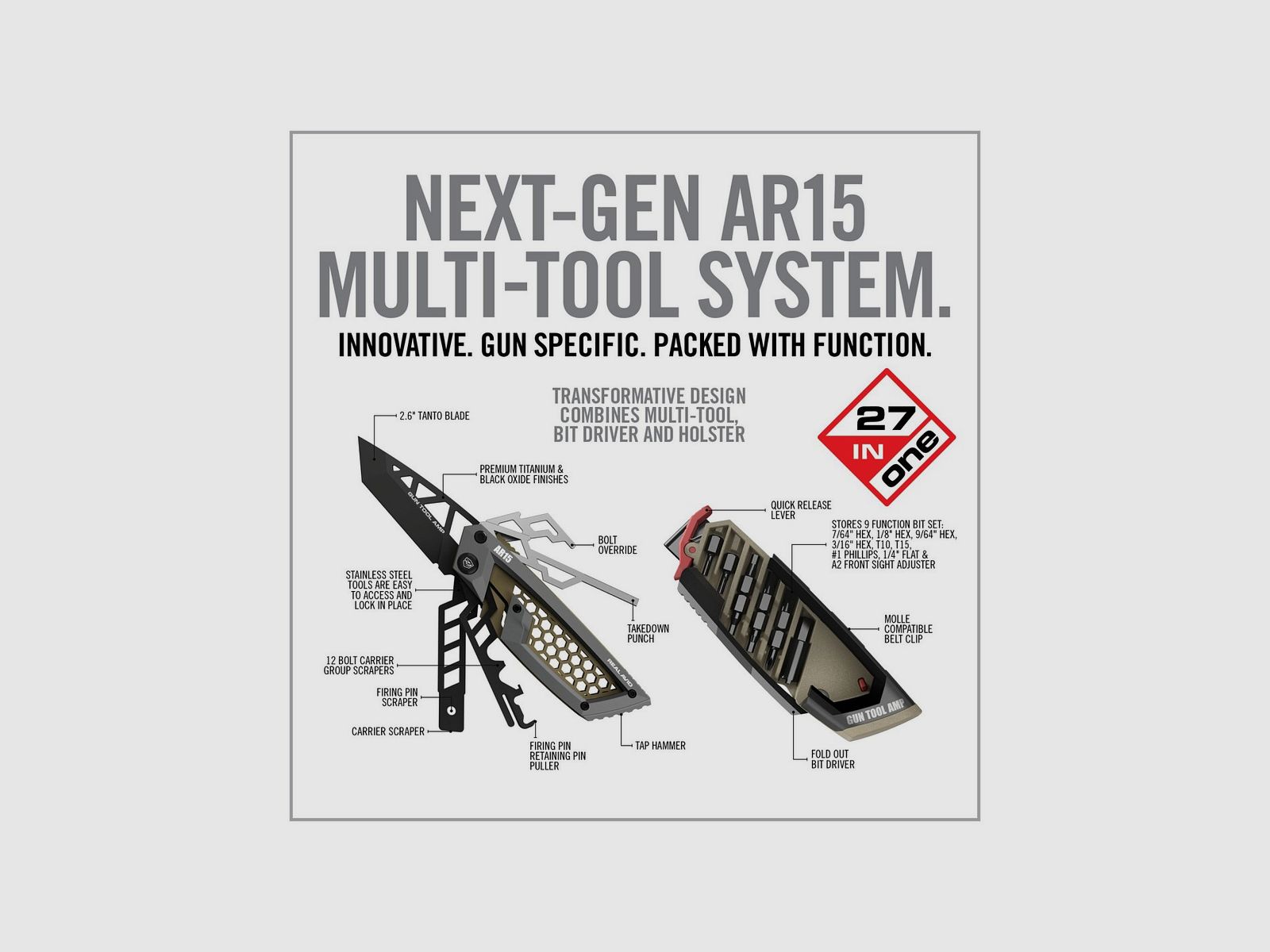 REAL AVID GUN TOOL AMP - AR15 MULTI-TOOL, afbeelding 6 van 15