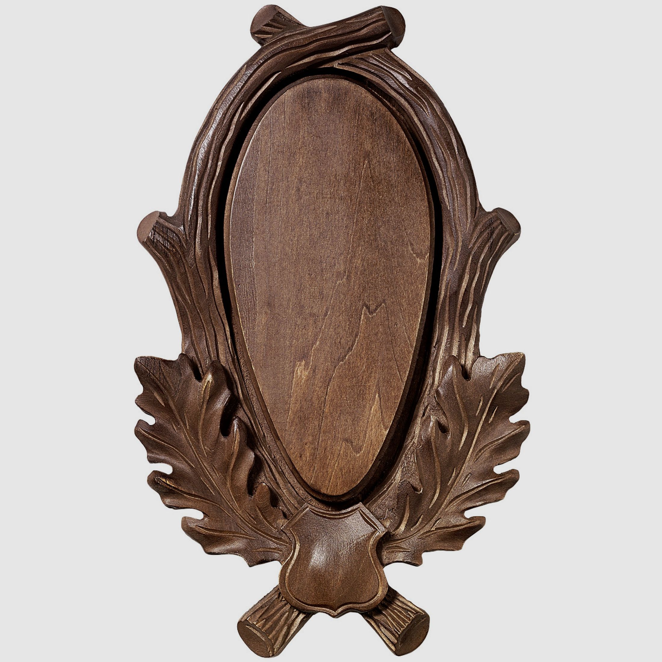 Rzeźbiona tarcza jelenia ciemna