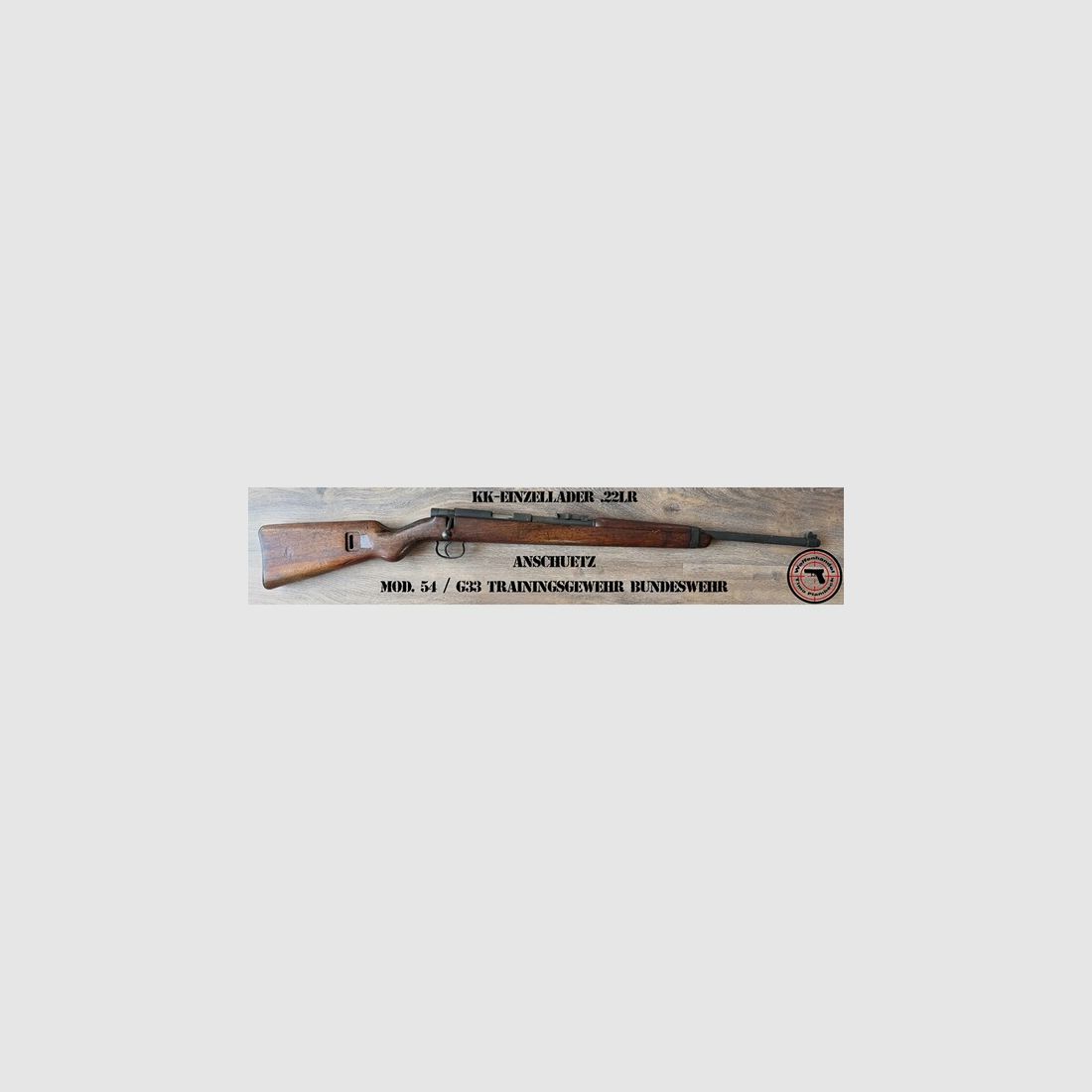 KK-Einzellader-Büchse  Anschütz  Mod. 54 / G33 Trainingsgewehr Bundeswehr  im Kaliber .22lr