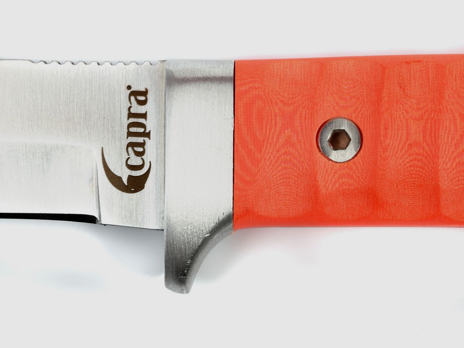 capra Jagdmesser "DOM" Micarta Griffschale orange, Bild 10 von 14