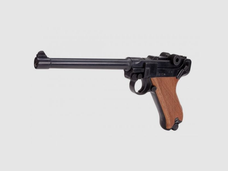 ME Mod. P 04 Deko, schwarz, Holzgriff