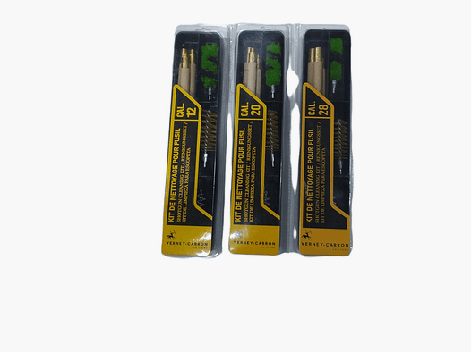 Kit de Limpieza para Escopeta Calibre 12- 20 – 28