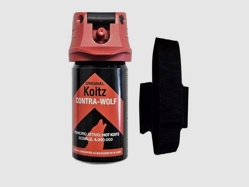 SYSTÈME DE DÉFENSE PAR SPRAY HOLSTER CONTRE LE LOUP