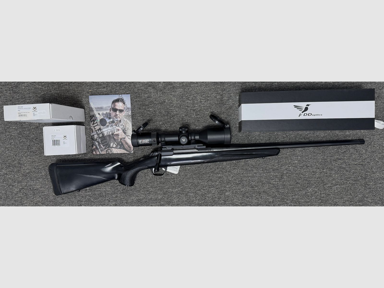 Browning X-Bolt .30-06 with muzzle thread, riflescope