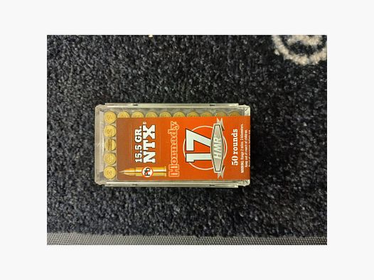 HORNADY NTX 17HMR 15,5 GRS