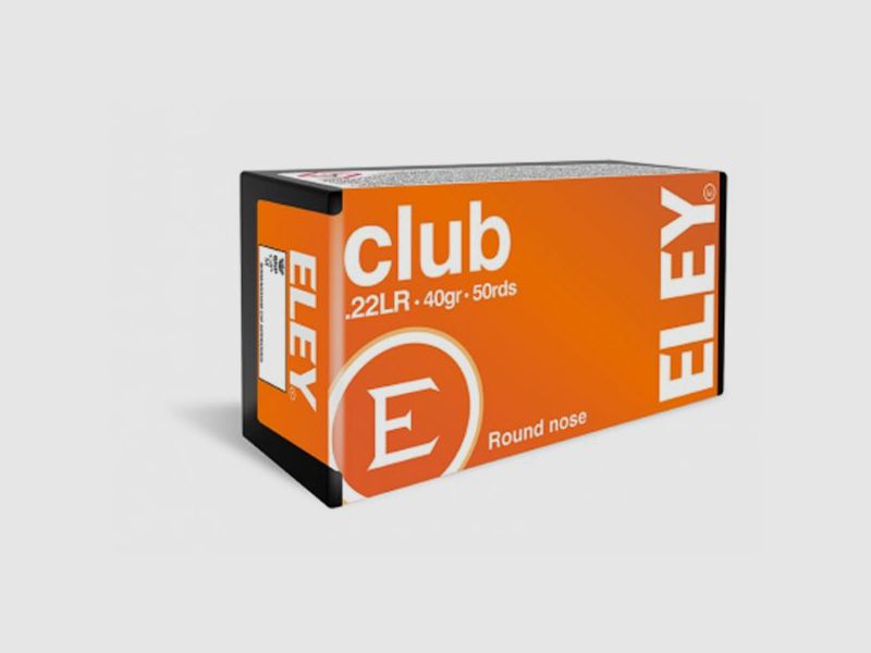 Eley Kal.22 LR 2,6g/40gr Round Nose Club 50 Stk