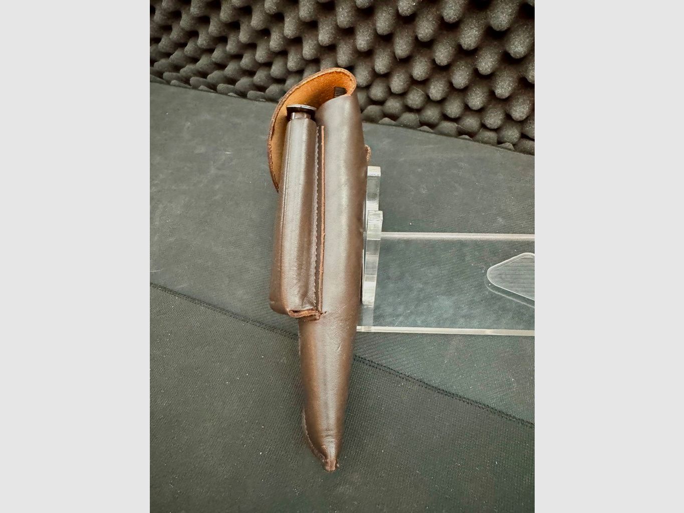 Gürtelholster, dunkel braun, Walther P38, neuwertig mit Magazintasche