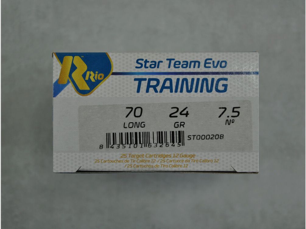 Rio Star Team Evo Training 12/70 Trap 2,4mm 24g Nr. 7,5 *10000 Stück*