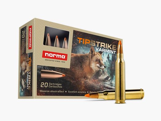 NORMA .223REM 55 GRS 3.6 GR TIPSTRIKE VARMINT