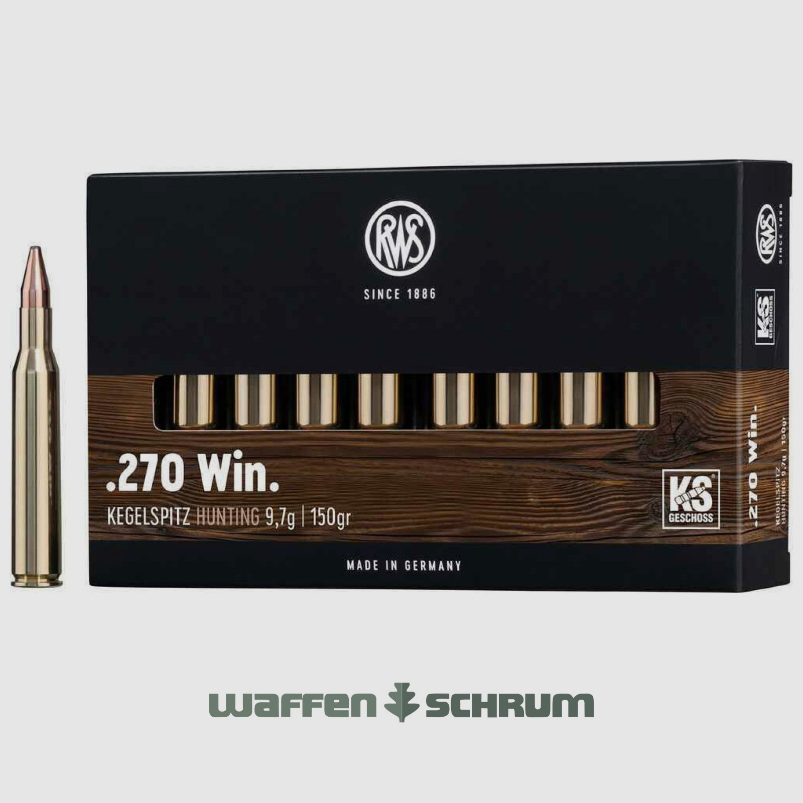 RWS Kegelspitz 9,7g - 150gr .270Win