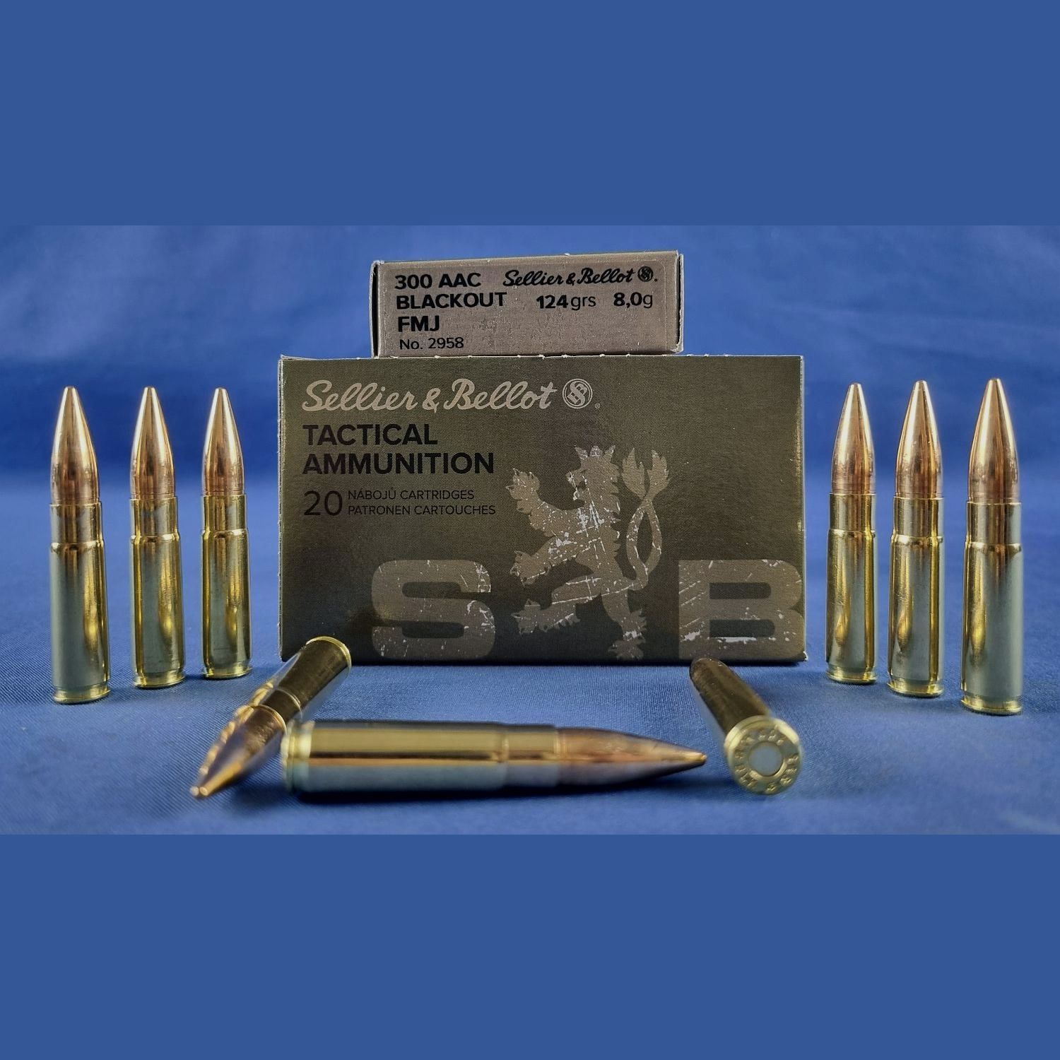 Sellier&Bellot .300 AAC Blackout FMJ 8g/124grs