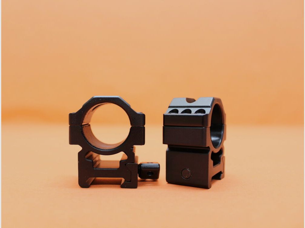 UTG - Leapers UTG QD Montageringe 1" Medium (RG2W1156) Twist Lock Alu schwarz für Picatinnyprofil., Bild 1 von 3