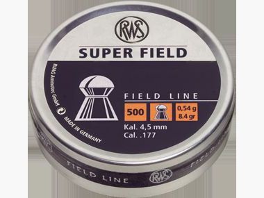 RWS Diabolo cal. 4,5 mm SUPERFIELD 4,51 500 pz 0,54 g