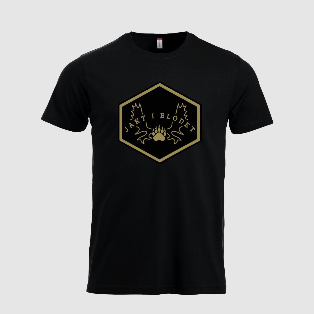 New Classic T-Shirt "Jakt i Blodet" Herren Schwarz - M