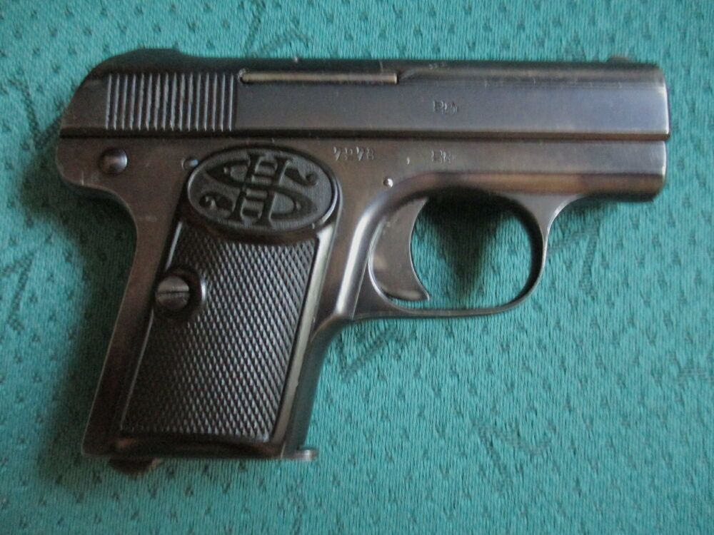 Pistole 6,35mm Haenel Schmeisser aus Sammlung