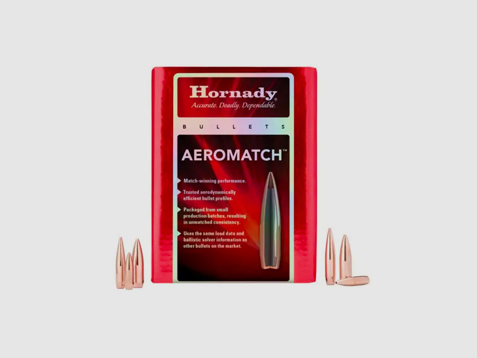 HORNADY – GESCHOSSE – 30 Kal .308 175 gr HPBT AEROMATCH™