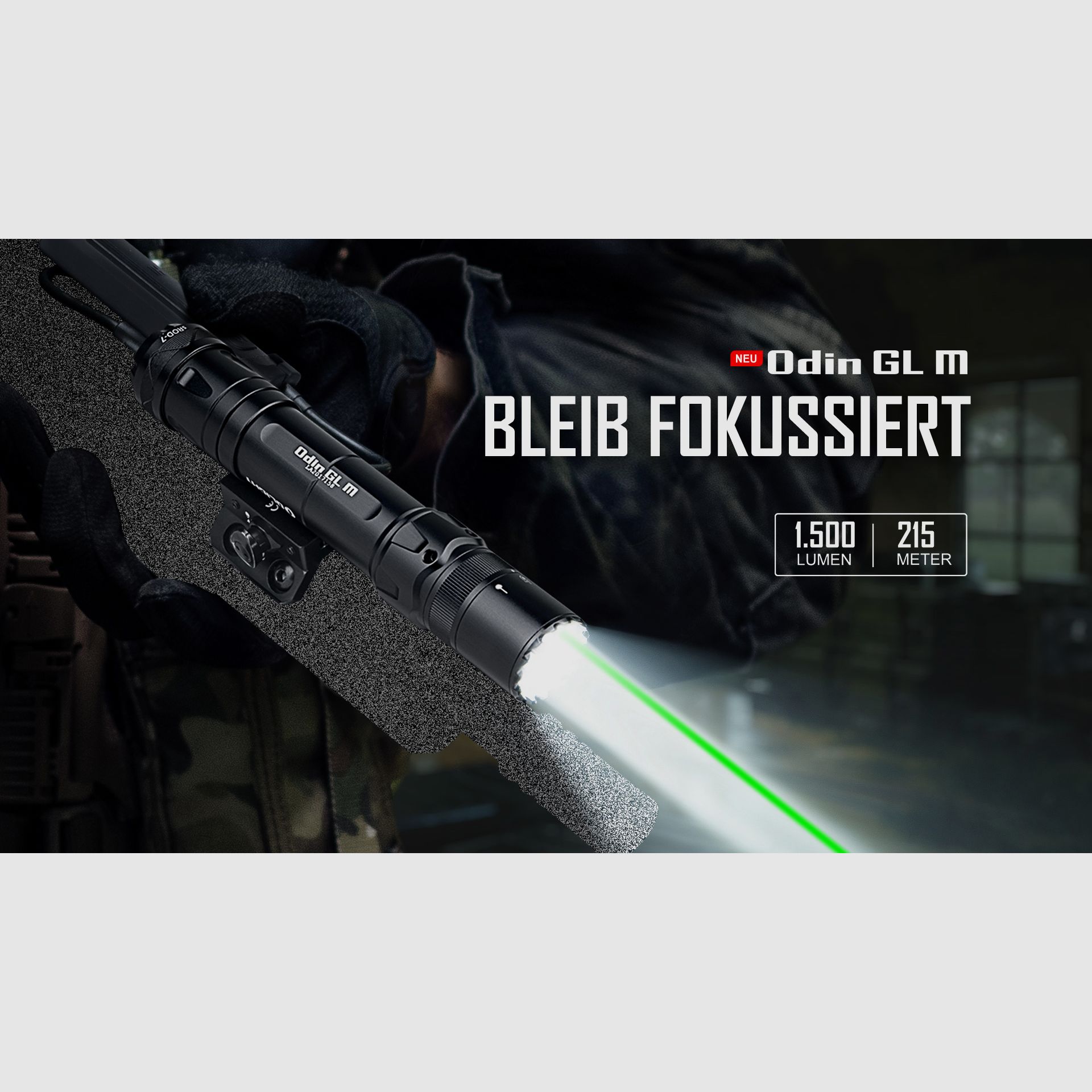 Olight Odin G Laser M pour M-LOK Lampe Tactique BLK, image 4 sur 8