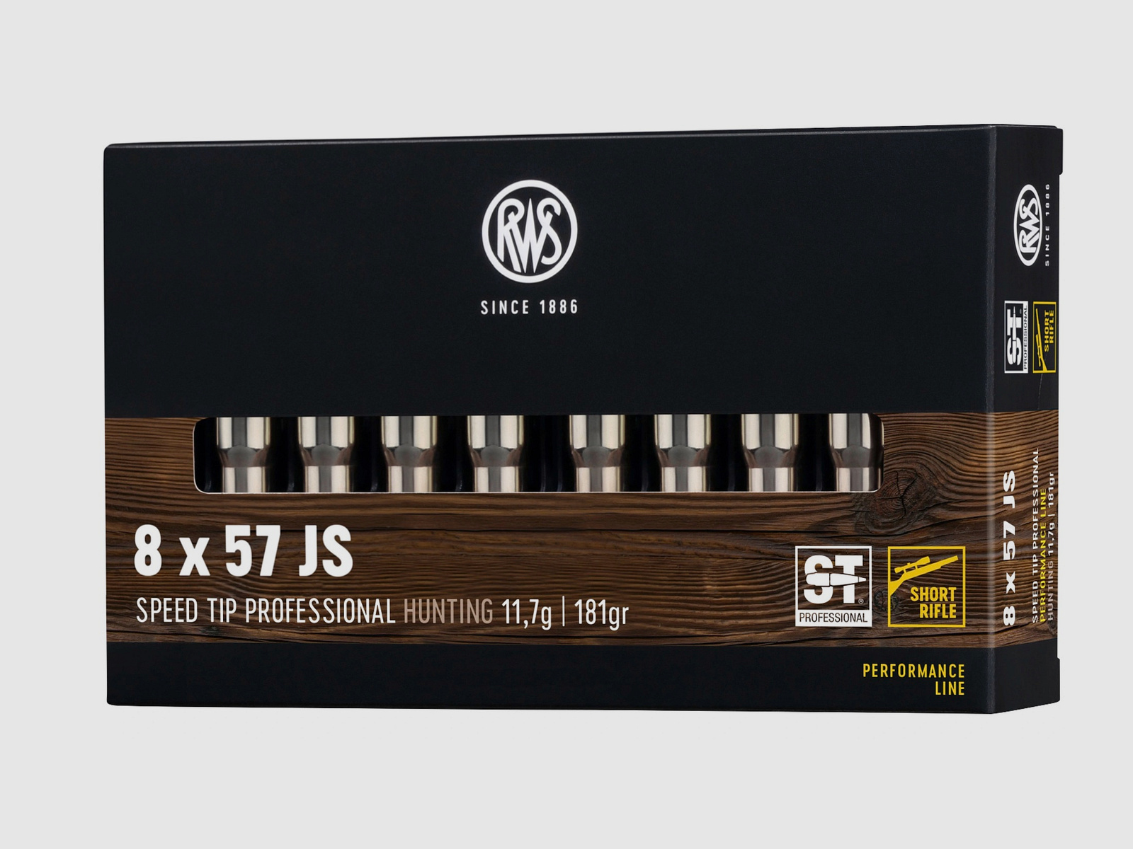 RWS 2411867 8x57 IS Speed Tip Pro Short Rifle 11.7g/180grs.