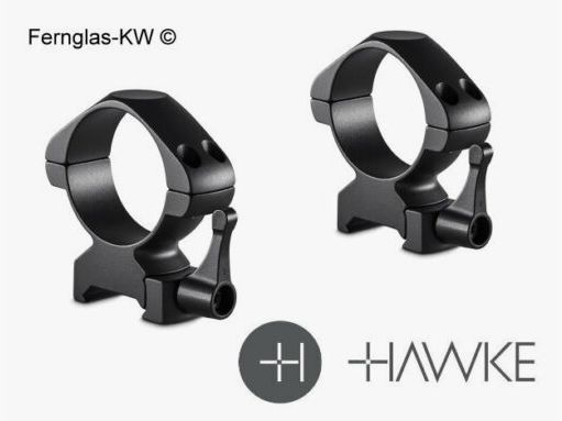 HAWKE 23030 2 Stück Ringmontagen 34 mm Precision Steel Weaver Niedrig Lever